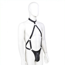 Generique Ensemble Panties avec harnais Simili